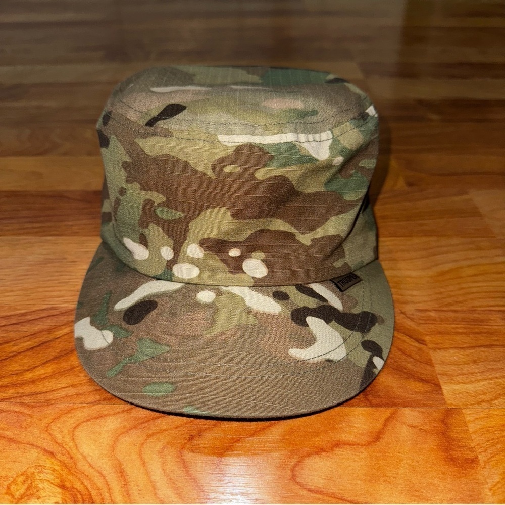 Military Camo Trooper Hat Cap Cotton Blend Childrens One Size Fits All Strapback